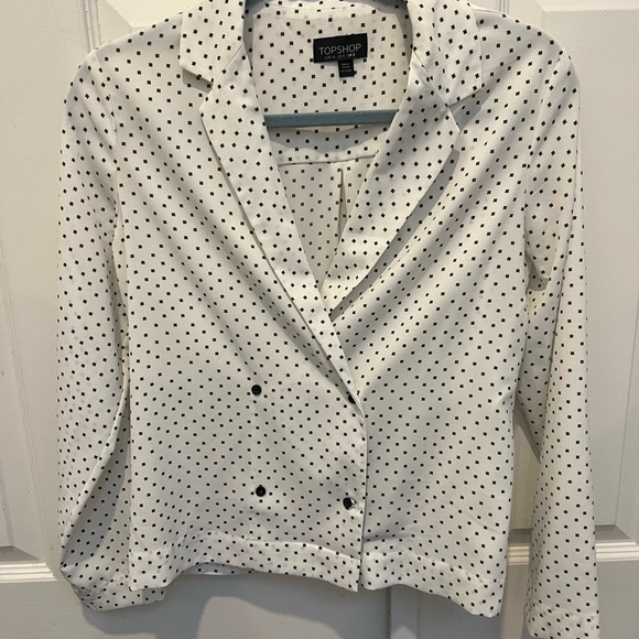 Topshop double breasted top/ blouse size US 4 - Picture 2 of 4